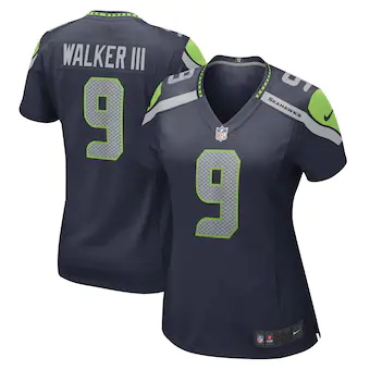 womens nike kenneth walker iii college navy seattle seahawk